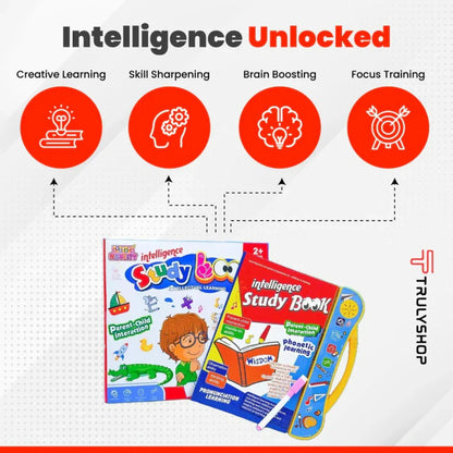 Kids Intelligence Book, Phonic learning with English Letters & Words, poems, relations & much more Learning with figures & voices| (Free 2000 pages PDF) Encurage Curocity Towards Learning