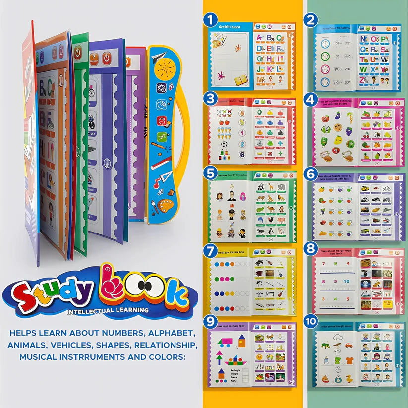 Kids Intelligence Book, Phonic learning with English Letters & Words, poems, relations & much more Learning with figures & voices| (Free 2000 pages PDF) Encurage Curocity Towards Learning