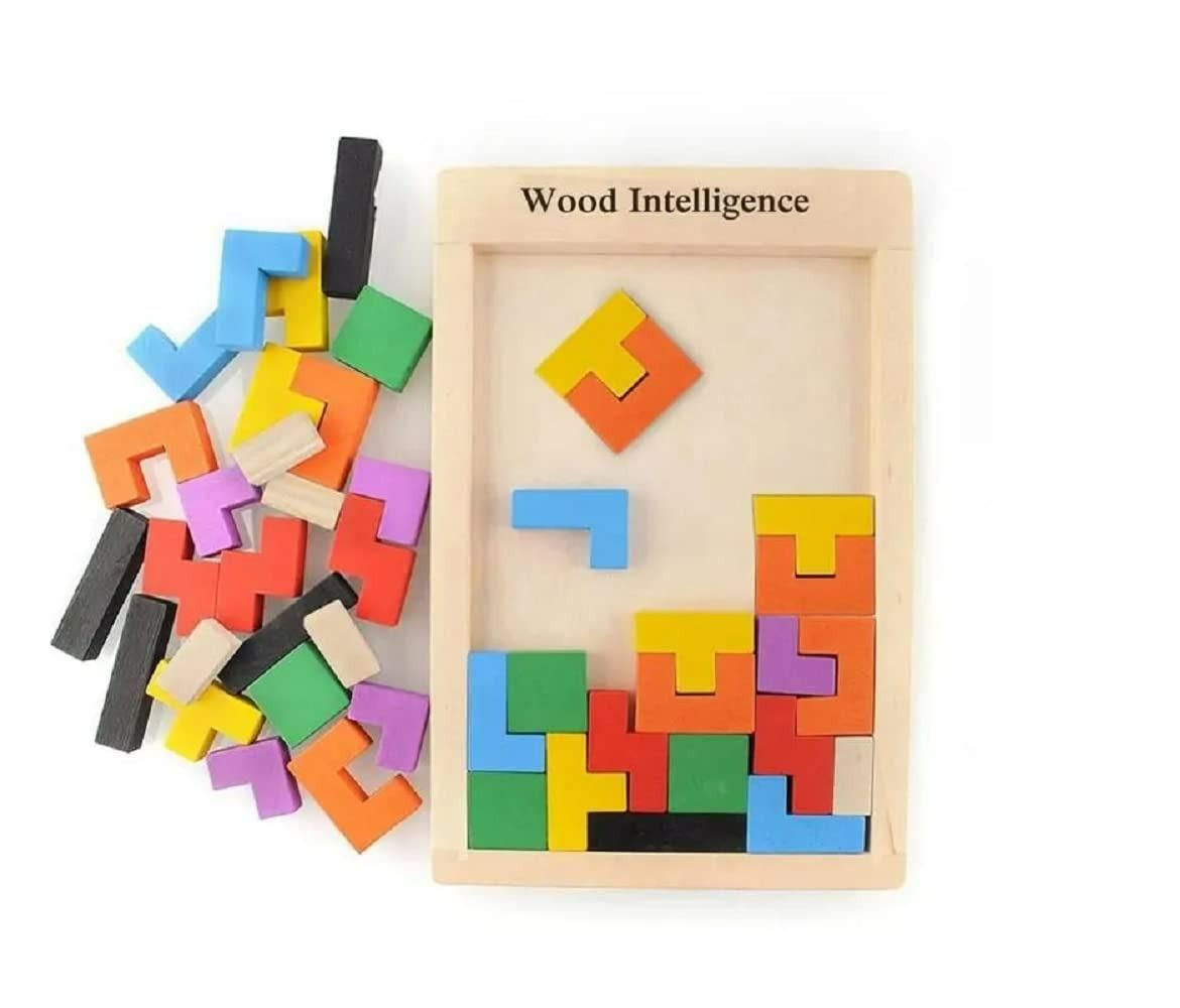 Funblast 3D Wooden Tangram Jigsaw Puzzle