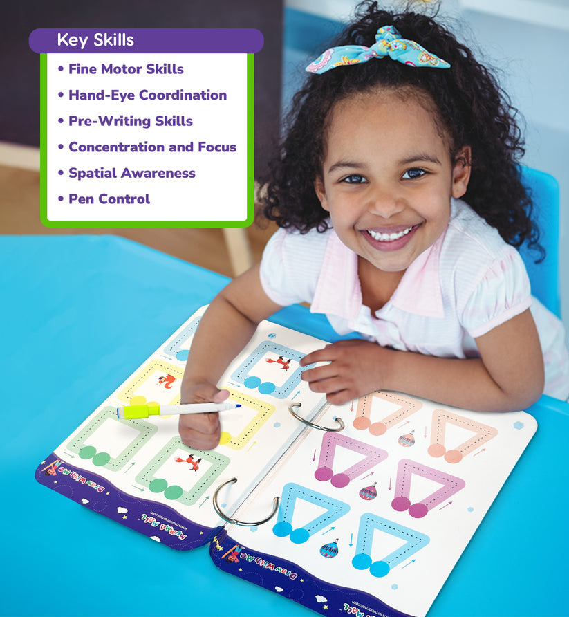 ABC & 123, Structure &Trace Practice Book | Magic Tracing Workbook For Handwriting & Coginitive Skill Improvement | (Free 2000 pages PDF) Encurage Curocity Towards Learning
