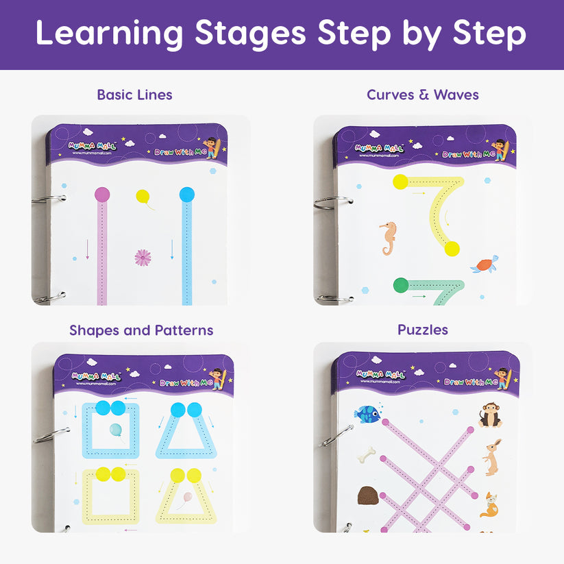 ABC & 123, Structure &Trace Practice Book | Magic Tracing Workbook For Handwriting & Coginitive Skill Improvement | (Free 2000 pages PDF) Encurage Curocity Towards Learning